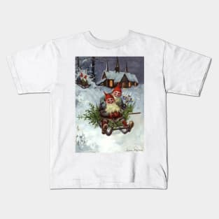 “Gathering Pine Boughs” by Jenny Nystrom Kids T-Shirt